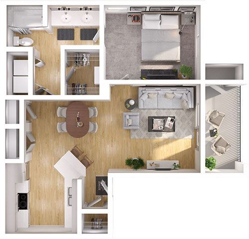 Unit 1307 1307 floor plan